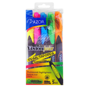[AZO-MAR-2825] Resaltador de texto Vision Jr. cincel 4 mm colores surtidos empaque con 5 pzas