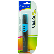 [AZO-MAR-2610AZ] Resaltador de texto Vision Plus punta cincel 6 mm color azul blíster