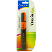 [AZO-MAR-2610NA] Resaltador de texto Vision Plus punta cincel 6 mm color naranja blíster