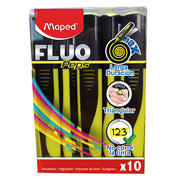 [MPD-MAR-C742955] Resaltador fluo peps amarillo Maped con 10 pzs  color amarillo