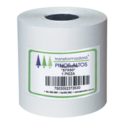 Rollo de papel bond Pinos Altos 57 x 60 mm caja con 50 rollos a granel