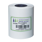 [PIN-ROL-RT5750] Rollo de papel térmico Pinos Altos 57 x 50 mm caja con 200 rollos a granel