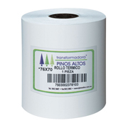 [PIN-ROL-RT7670] Rollo de papel térmico Pinos Altos 76 x 70 mm caja con 50 rollos a granel