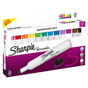 [BER-MAR-2184215] SHARPIE ACUACOLOR 12 PZ COL. SURTIDOS ESTUCHE DE MARCADORES BASE AGUA CON 12 P