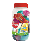 [MPD-SAC-507100Z] Sacapuntas bulbo Maped 1 orificio 20 piezas  colores surtidos