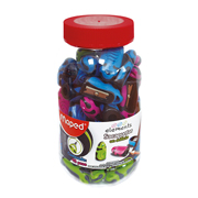 [MPD-SAC-C016182] Sacapuntas elements Maped 1 orificio 48 pzs  colores surtidos