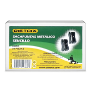 [DIE-SAC-6638] Sacapuntas metálico sencillo Dietrix 24 piezas