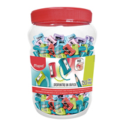 [MPD-SAC-C44805] Sacapuntas vivo Maped 1 orificio 150 piezas  colores surtidos