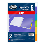 [BAR-SEP-P6984] Separador Barrilito 5 divisiones tamaño carta