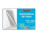 Separador blanco 8 divisiones ACCO tamaño carta