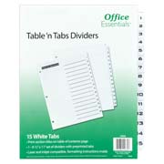 [AVE-SEP-11674] Separador blanco carta 15 divisiones AVERY tecnología laser/inkjet