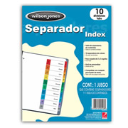 Separador c/numeración 10 divisiones ACCO tamaño carta