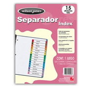[ACO-SEP-P1365] Separador c/numeración 15 divisiones ACCO tamaño carta