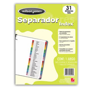 [ACO-SEP-P1366] Separador c/numeración 31 divisiones ACCO tamaño carta