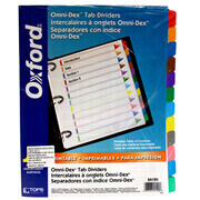 [ESS-SEP-24120] Separador con índice Oxford carta cejas de colores con 12 divisiones