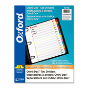 [ESS-SEP-24150] Separador con índice Oxford carta cejas de colores con 15 divisiones