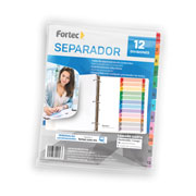 [FTC-SEP-6203] Separador númerico con índice Fortec ta cejas de colores con 12 divisiones