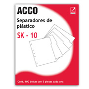 [ACO-SEP-P0560] Separador plástico 5 divisiones ACCO tamaño carta