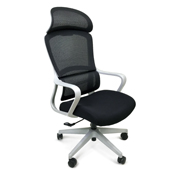 [ERGO-SI-UMBRIA] Silla ejecutiva ERGO UMBRIA respaldo en malla y asiento en tela con cabecera