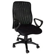 [ERGO-SI-1420N] Silla operativa ERGO 1420 respaldo en malla y asiento en tela mesh