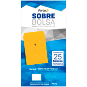 [FTC-SOB-B23KR] Sobre kraft con rondana Fortec carta caja con 25 piezas