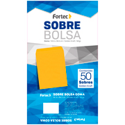 Sobre kraft engomado Fortec legal caja con 50 piezas
