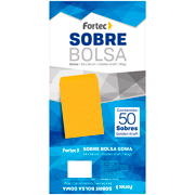 [FTC-SOB-B24KG] Sobre kraft engomado Fortec oficio caja con 50 piezas