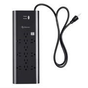 [STE-MULT-905420] Supresor de picos 12 contactos de 2065j STEREN negro 1 pza