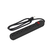 [SAN-SUPRE-1202] Supresor de picos santul de 110 j 6 contactos color negro