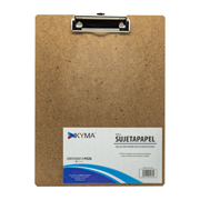 Tabla KYMA agarrapapel macocel tamaño carta 1 pieza. Medidad: largo: 22.5 cm y a
