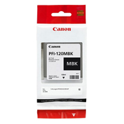 Tanque de tinta Canon PFI-120 negro mate.