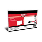 [RAY-TARJ-5X8RAY] Tarjeta de trabajo Rayter, 5x8, rayada, color blanco con 100 piezas