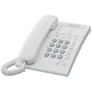 Teléfono alámbrico Panasonic modelo KX-TS550MEW color blanco