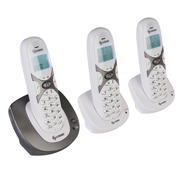 [STE-TEL-2492] Teléfono inalámbrico 6.0 con 2 extensiones STEREN 1 pza