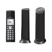 [TEL-PAN-K210MEB] Teléfono inalámbrico panasonic modelo KX-TGK210MEB color negro con 1 auricular