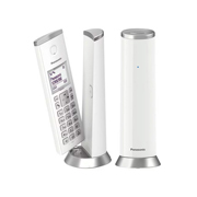[TEL-PAN-K210MEW] Teléfono inalámbrico panasonic modelo KX-TGK210MEW color blanco con 1 auricular