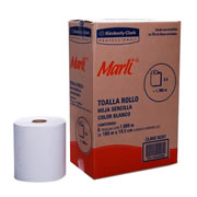 [LKC-TOAR-92257] Toalla en rollo blanca Marli con 180 m, caja c/ 6 bobinas