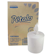 [LKC-TOAR-92121] Toalla en rollo blanca Petalo de 180 m,caja c/6 bobinas, fluido centrico