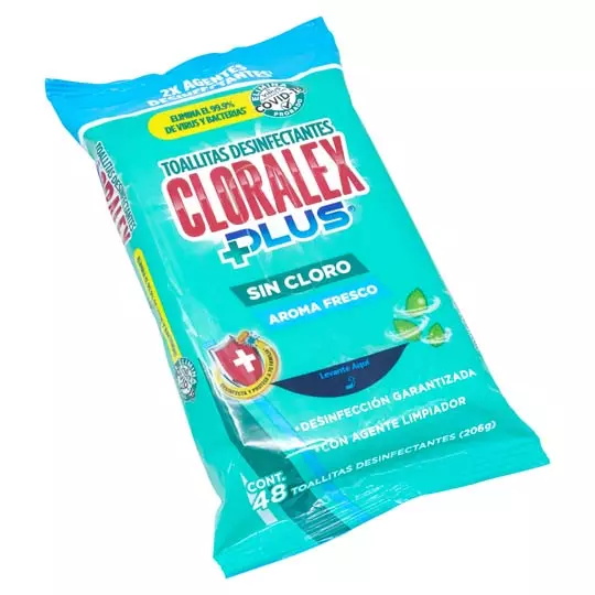 Toallas Cloralex desinfectantes c/48. .