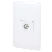 [SAN-PLAC-TV] Toma para tv santul con placa color blanco