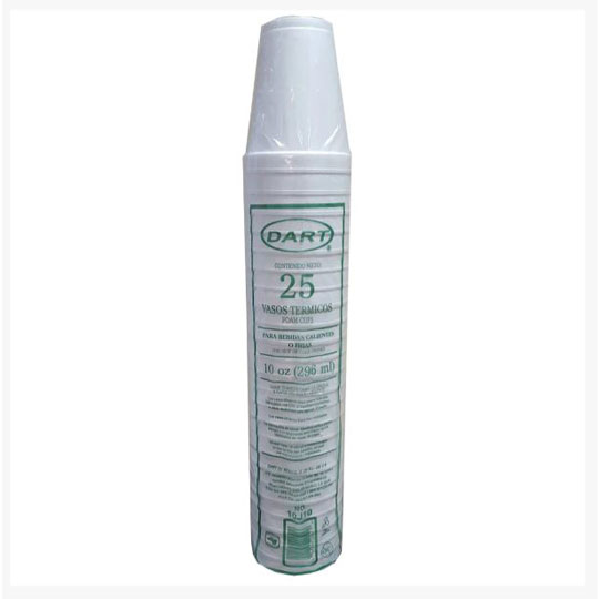 [ABR-VATE-DAR10] Vaso Termico Dart #10 paquete con 25 piezas