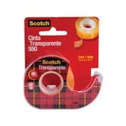 [P3M-ADS-55019XD] cinta 550 transparente Scotch 3M 19x30 1 pieza con despachador