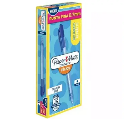 | BER-BOL-6736 | Boligrafo kilometrico RT 100 azul punto fino caja con 12 piezas