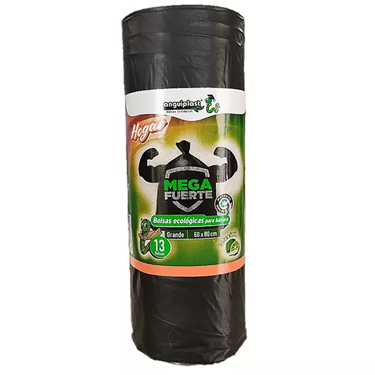 Bolsa grande ANGUIPLAST, rollo con 13 bolsas de calibre 120 Medidas de 60x80 cm