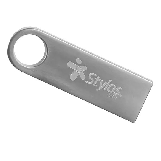 [ME-STY-16GBSTMU]MEMORIA USB STYLOS ST500, 16GB, USB 2.0,PLATA