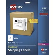 Etiqueta tecnología laser AVERY color blanco