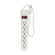 Multicontacto Santul blanco 6 entradas c/luz indicadora