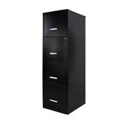 [JMM-AR-16883N] Archivero metálico Mundo IN tamaño carta4 gavetas color negro