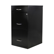 [JMM-AR-17056] Archivero metalico MUNDO IN tamaño carta2 gavetas + 1 cajon color negro