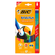 [BIC-COL-0963] COLORES BIC EVOLUTION 12 PIEZAS .